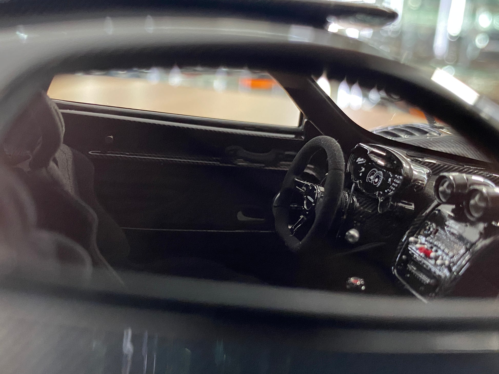 1/18 HH Model Pagani Zonda Cinque Black Carbon  Resin | Limited 30 pcs