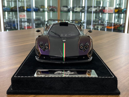 1/18 HH Model Pagani Zonda Cinque Chameleon Purple/Carbon Fiber Resin | Limited 30 pcs
