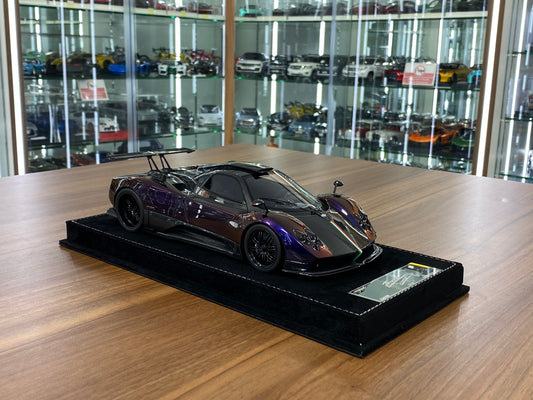 1/18 HH Model Pagani Zonda Cinque Chameleon Purple/Carbon Fiber Resin | Limited 30 pcs