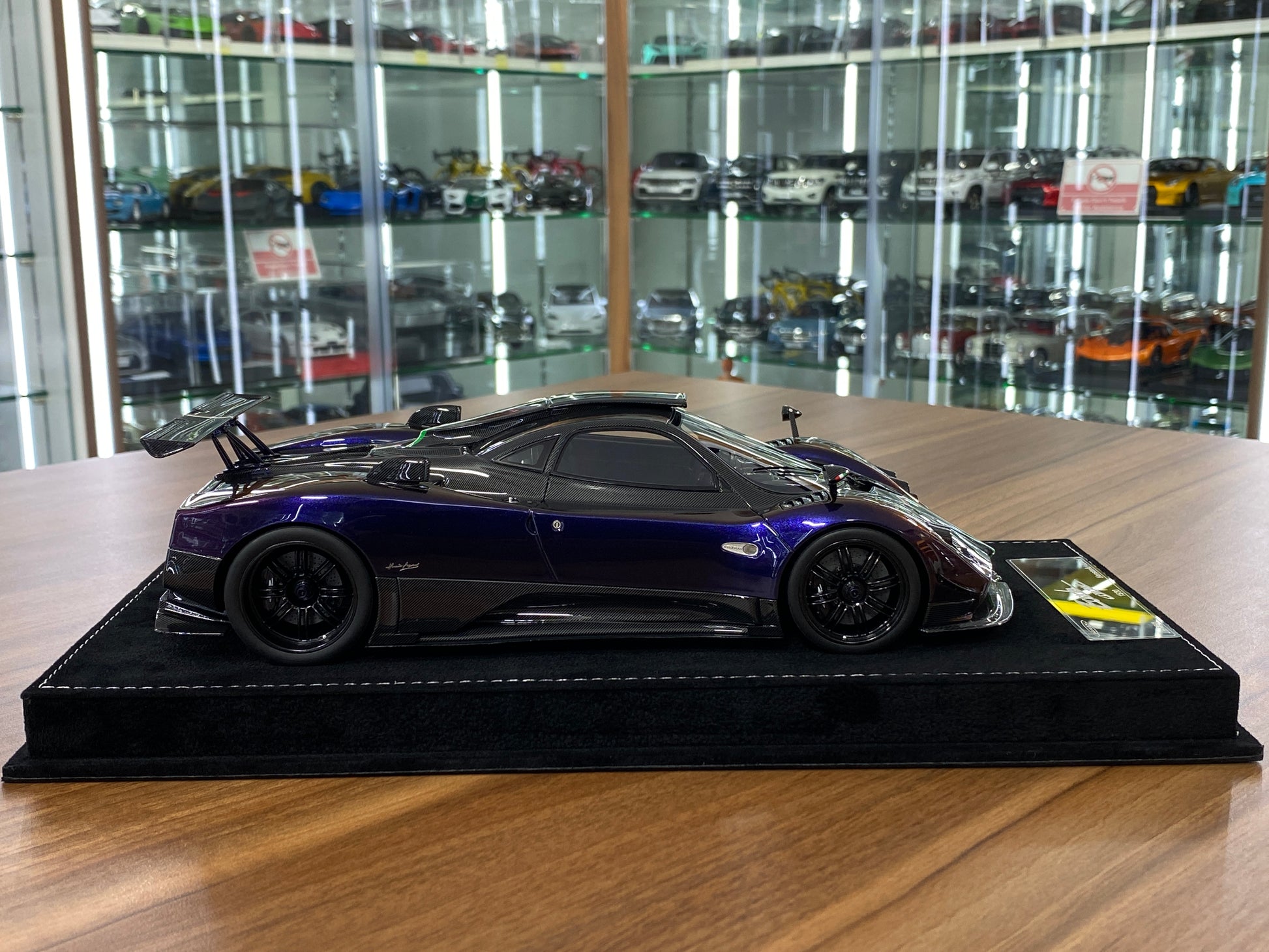 1/18 HH Model Pagani Zonda Cinque Chameleon Purple/Carbon Fiber Resin | Limited 30 pcs