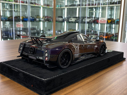 1/18 HH Model Pagani Zonda Cinque Chameleon Purple/Carbon Fiber Resin | Limited 30 pcs