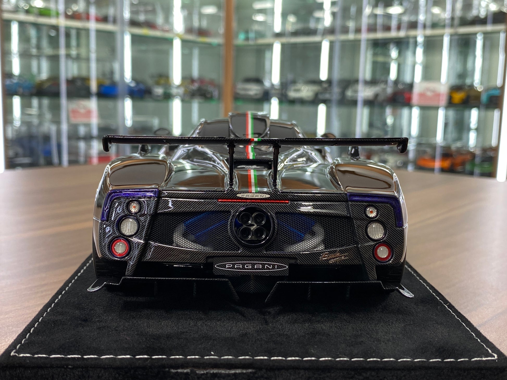 1/18 HH Model Pagani Zonda Cinque Chameleon Purple/Carbon Fiber Resin | Limited 30 pcs