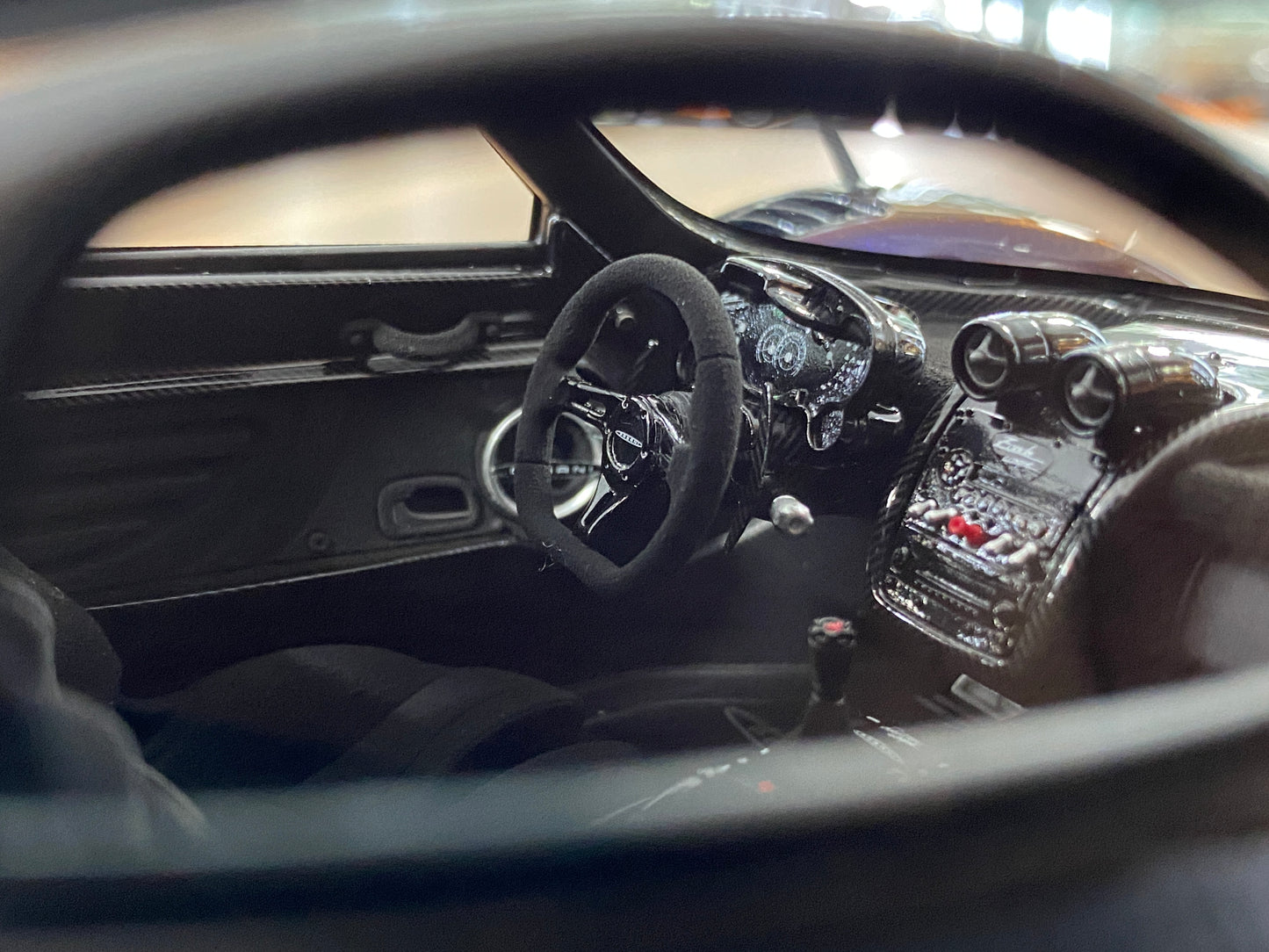 1/18 HH Model Pagani Zonda Cinque Chameleon Purple/Carbon Fiber Resin | Limited 30 pcs