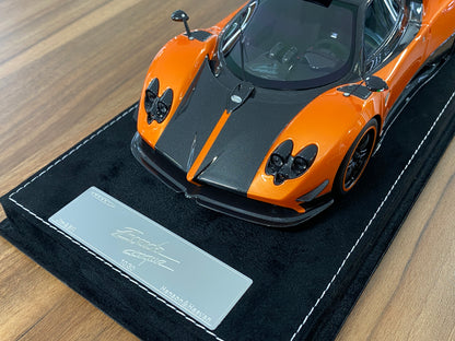 1/18 HH Model Pagani Zonda Cinque Orange/Carbon Fiber Resin | Limited 30 pcs