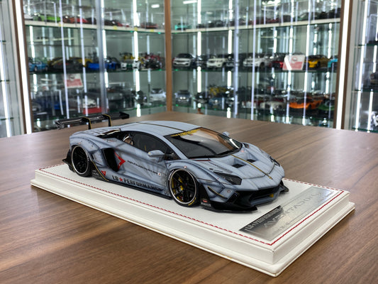 1/18 Davis & Giovanni Lamborghini Aventador 2.0 LB Performance Resin - Matt grey , Zero Fighter