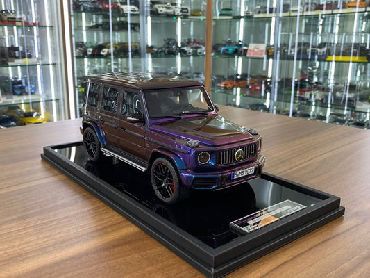 MOTORHELIX Mercedes-Benz AMG G63 2019 1:18 resin model in Desert Yellow – limited edition for Dubai collectors
