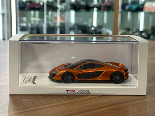 McLaren P1 2012 TSM Model 1/43 Orange Metallic diecast car collectible Dubai edition