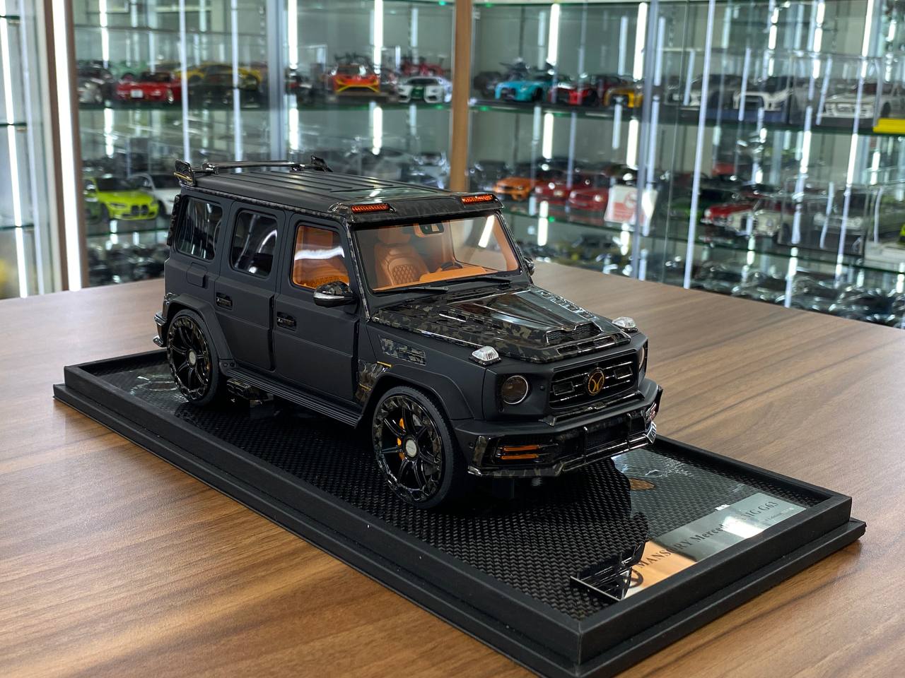 Mercedes-Benz G63 MANSORY 1:18 resin model in Matt Black – limited edition sealed-body collectible available in Dubai