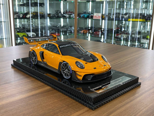 VIP Models Porsche 911 GT3R Rennsport 1:18 resin model in Signal Orange – limited edition for Dubai collectors
