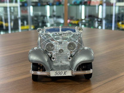 1/18 Diecast Maisto Mercedes Benz 500 K type Special Roadster in Silver