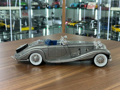 1/18 Diecast Maisto Mercedes Benz 500 K type Special Roadster in Silver