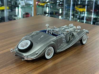 1/18 Diecast Maisto Mercedes Benz 500 K type Special Roadster in Silver