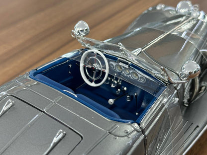 1/18 Diecast Maisto Mercedes Benz 500 K type Special Roadster in Silver