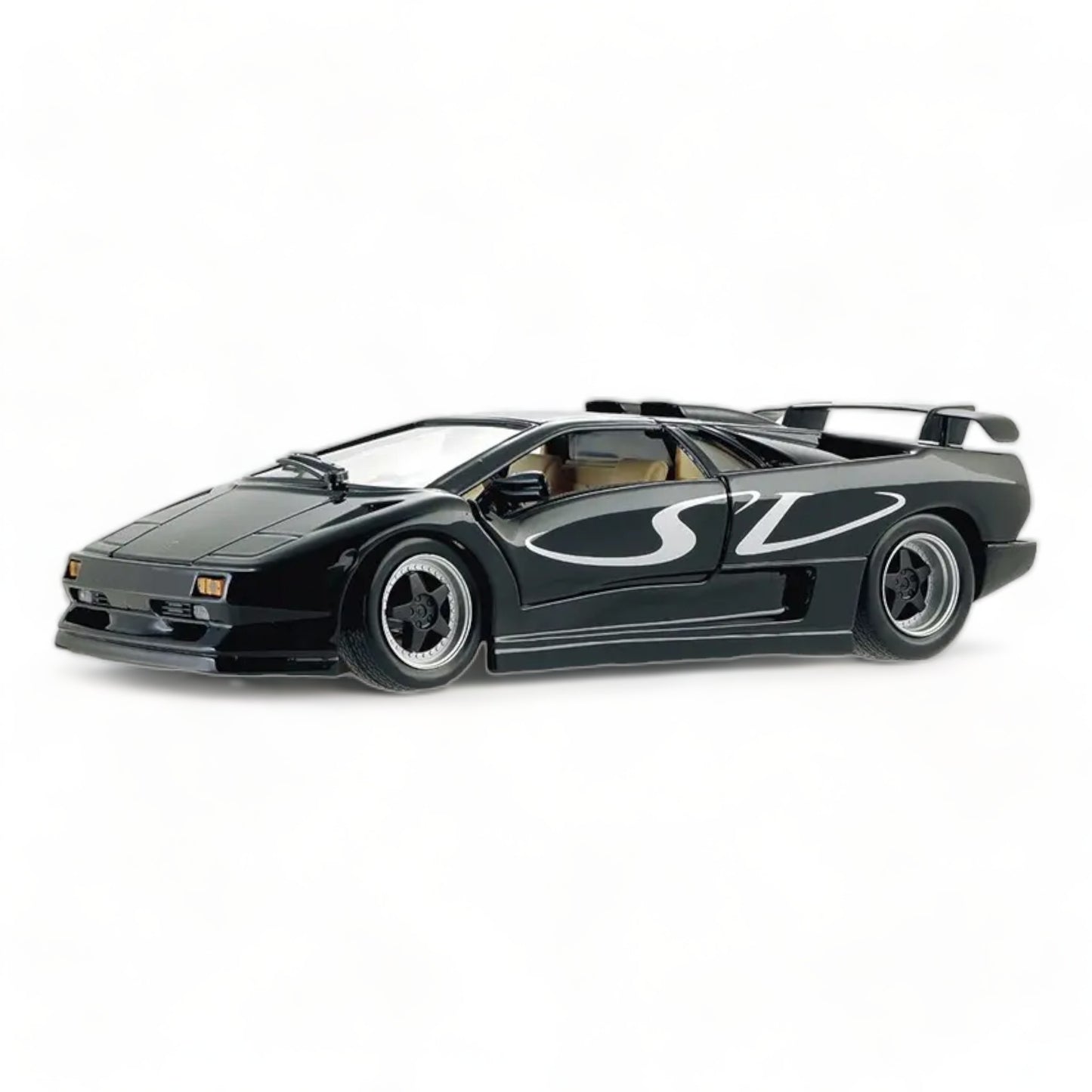 1/18 Diecast Lamborghini Diablo SV Black Scale Model Car by Maisto