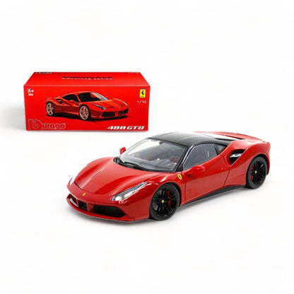 1/18 Diecast Ferrari 488 GTB Red "Signature Series" Bburago Scale Model Car