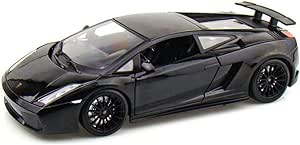 1/18 Diecast 2007 Lamborghini Gallardo Superleggera Black Maisto Model Car