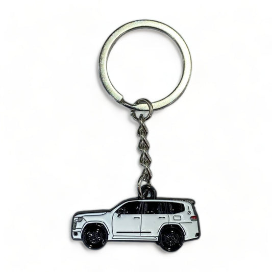 Land Cruiser 300 White Key Chains