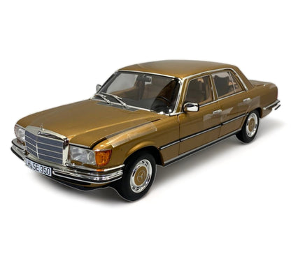 Norev Mercedes-Benz 350 SE Limited Edition 500 - 1/18 Diecast Model, Gold 1973|Sold in Dturman.com Dubai UAE.