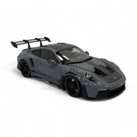 1/18 Minichamps Metal Diecast - Porsche 911 GT3 RS in Striking Grey/Carbon with Full Opening|Sold in Dturman.com Dubai UAE.
