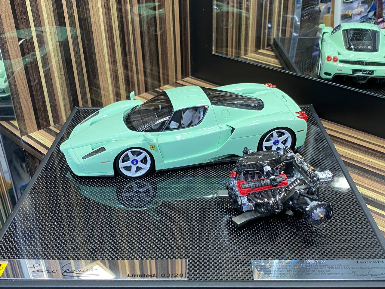 1/18 General Models Resin Model - Ferrari Enzo With Engine in Stunning Green|Sold in Dturman.com Dubai UAE.