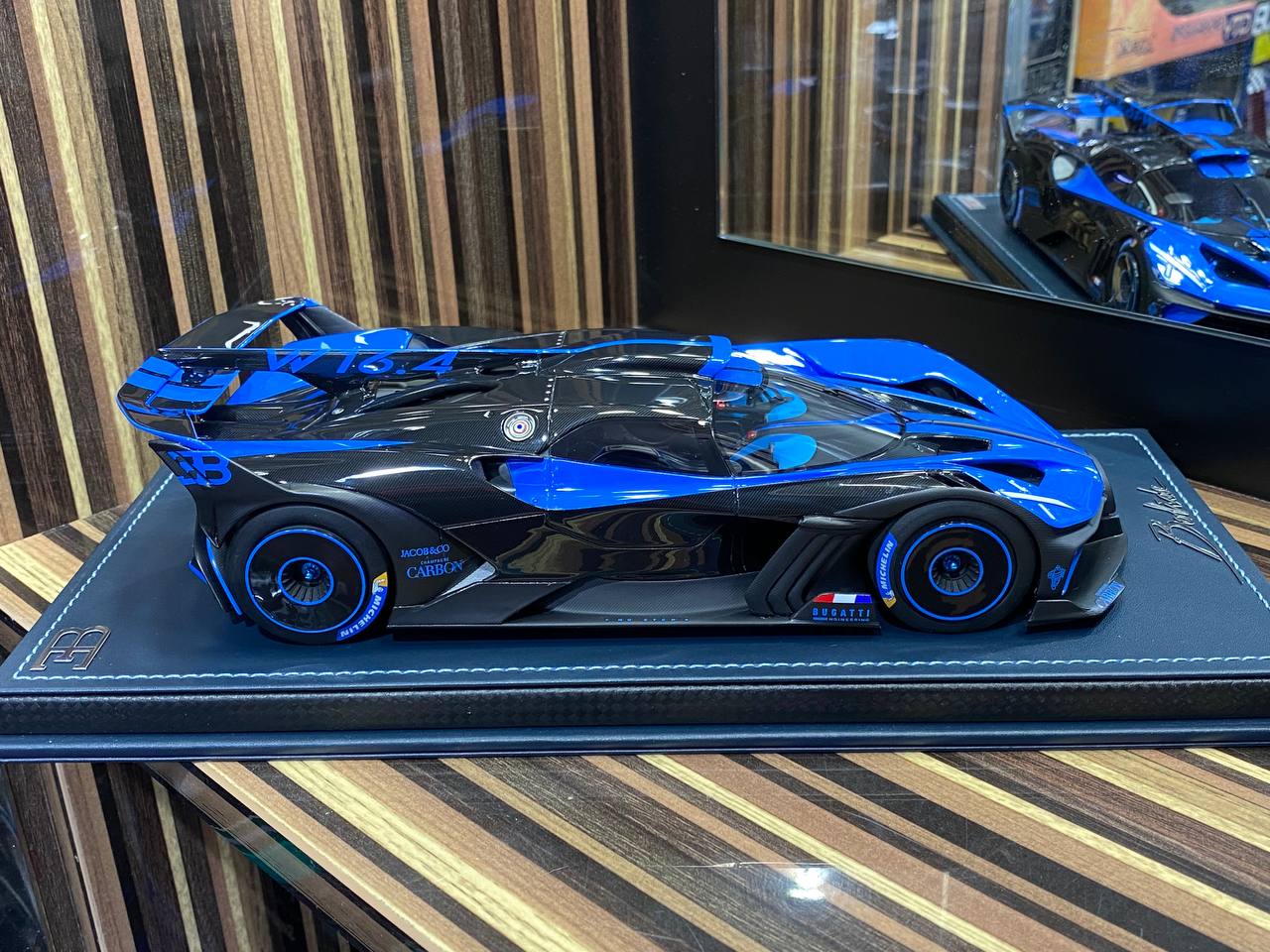 1/18 Resin MR Collection  - Bugatti Bolide in Striking Blue Model Car|Sold in Dturman.com Dubai UAE.