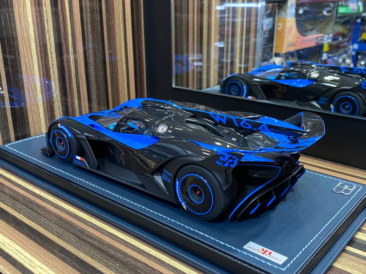 1/18 Resin MR Collection  - Bugatti Bolide in Striking Blue Model Car|Sold in Dturman.com Dubai UAE.