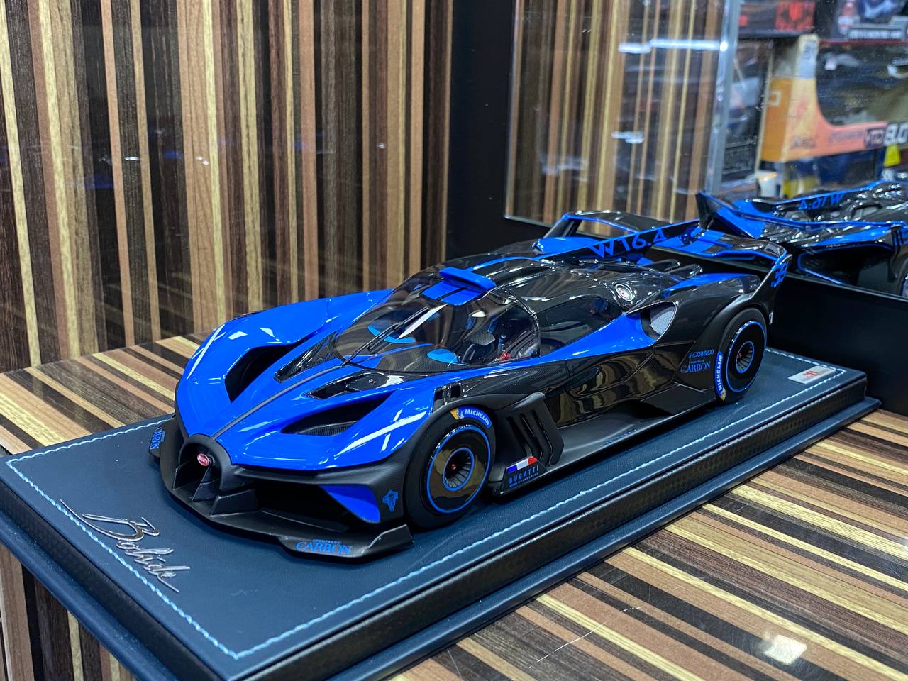 1/18 Resin MR Collection  - Bugatti Bolide in Striking Blue Model Car|Sold in Dturman.com Dubai UAE.