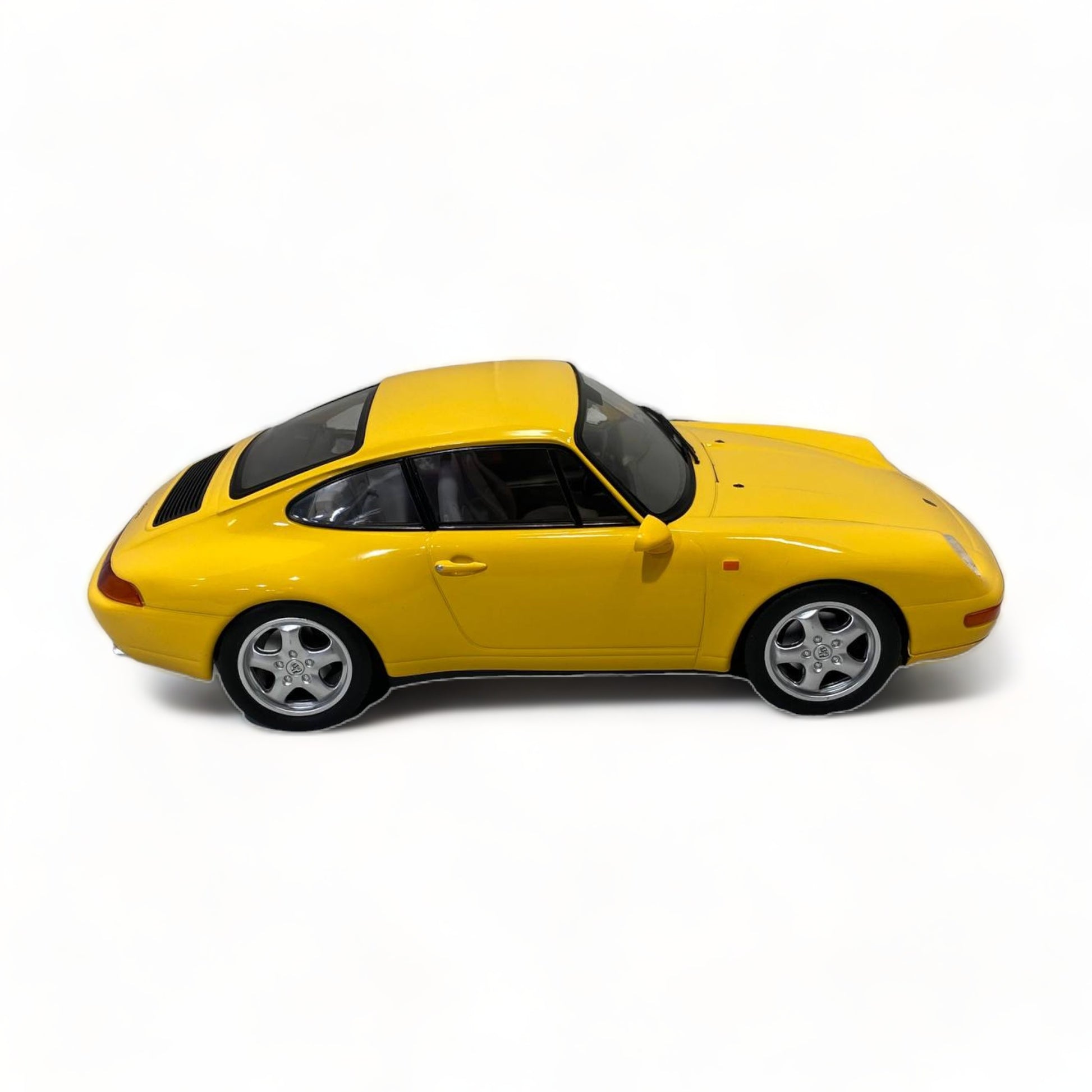 1/18 Norev Metal Diecast - Porsche 911 Carrera 1994 in Eye-Catching Yellow|Sold in Dturman.com Dubai UAE.