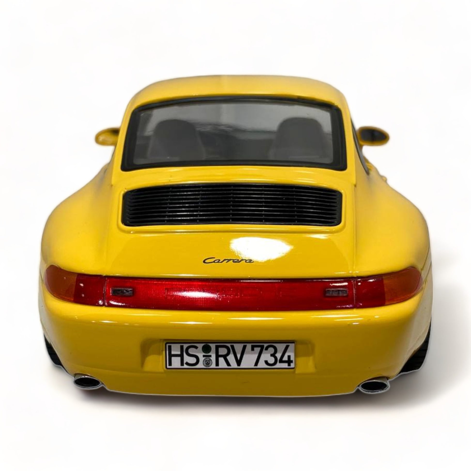 1/18 Norev Metal Diecast - Porsche 911 Carrera 1994 in Eye-Catching Yellow|Sold in Dturman.com Dubai UAE.