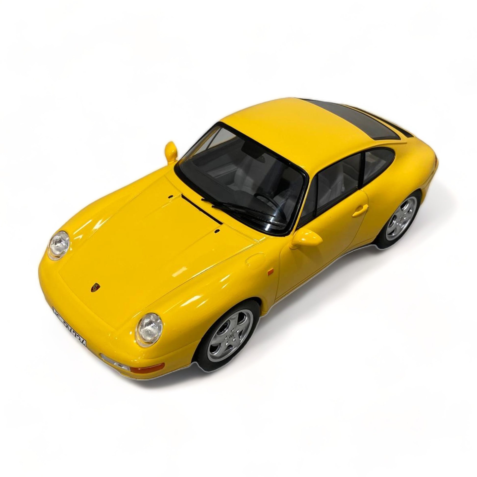 1/18 Norev Metal Diecast - Porsche 911 Carrera 1994 in Eye-Catching Yellow|Sold in Dturman.com Dubai UAE.