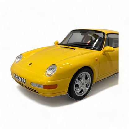 1/18 Norev Metal Diecast - Porsche 911 Carrera 1994 in Eye-Catching Yellow|Sold in Dturman.com Dubai UAE.