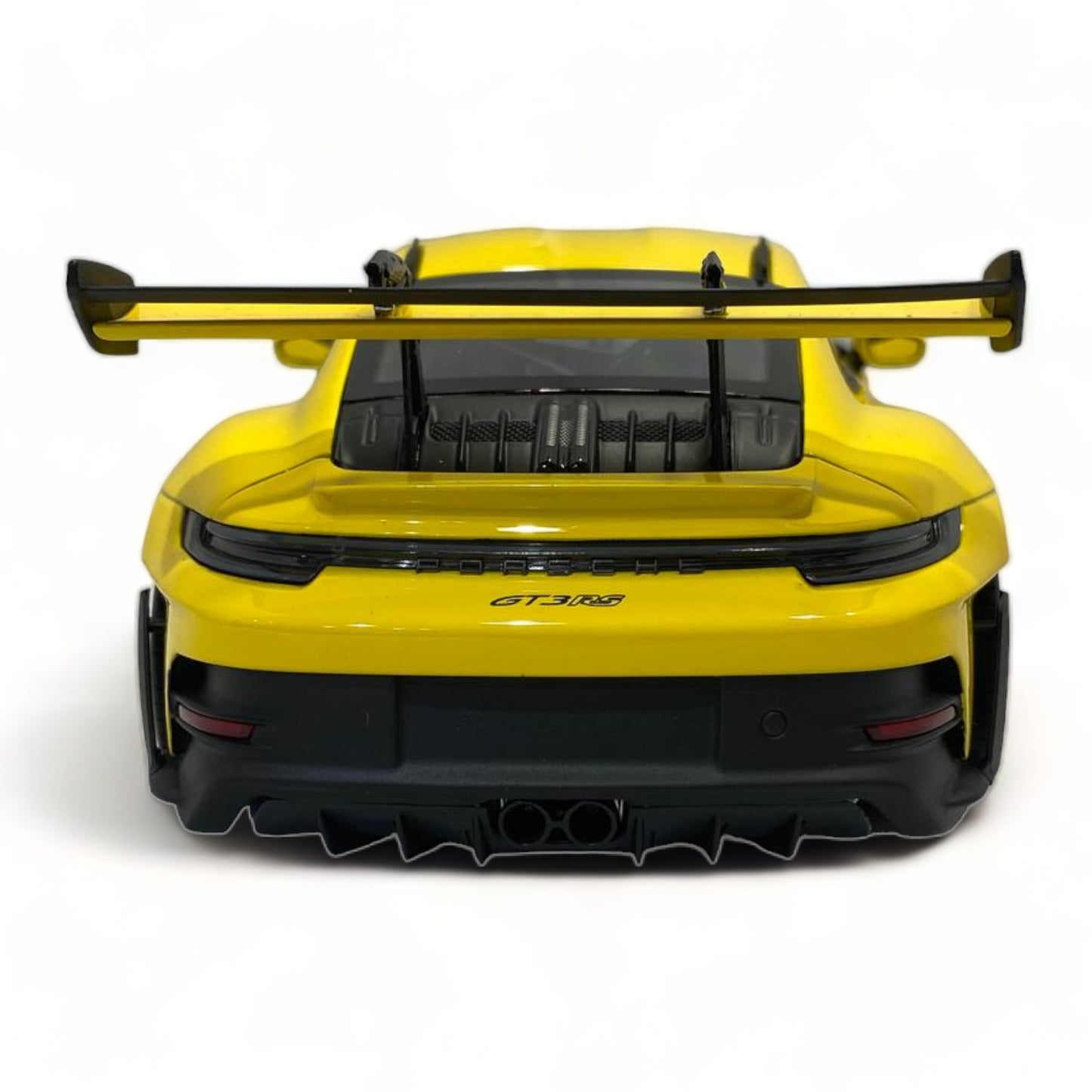 1/18 Norev Metal Diecast - Porsche 911 GT3 RS in Striking Yellow|Sold in Dturman.com Dubai UAE.