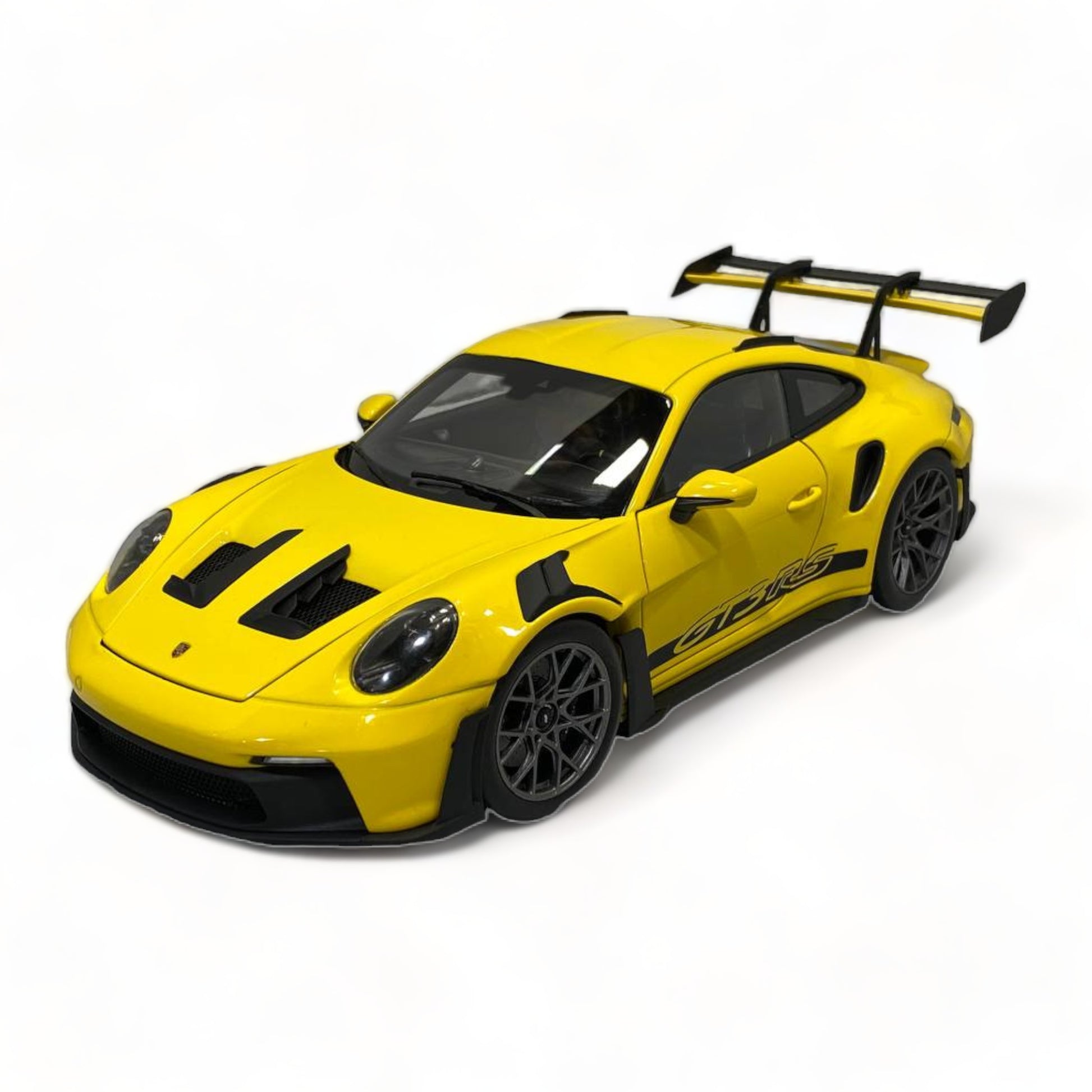 1/18 Norev Metal Diecast - Porsche 911 GT3 RS in Striking Yellow|Sold in Dturman.com Dubai UAE.