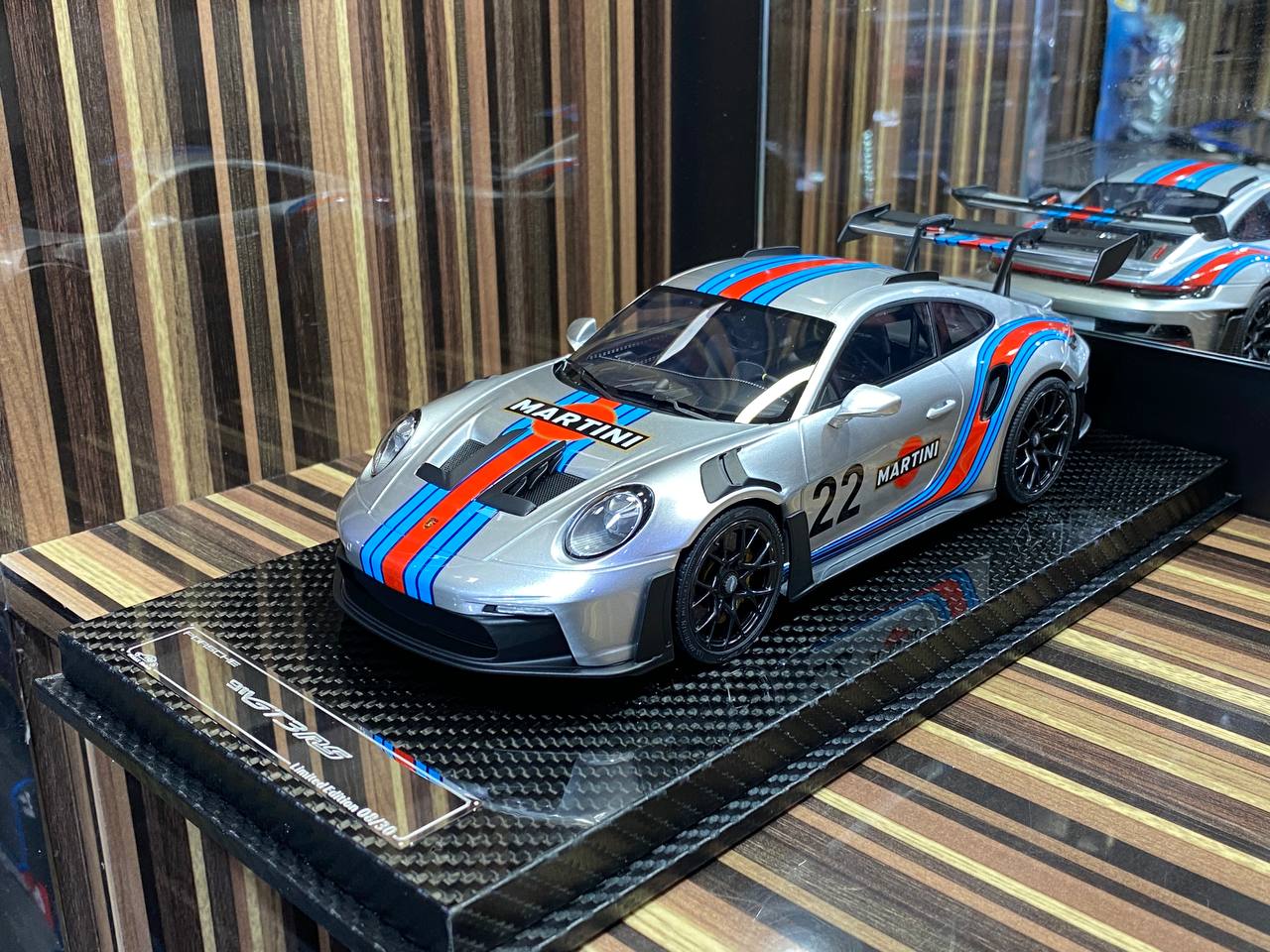 1/18 VIP Models Resin Model - Porsche 911 GT3 RS with Martini Decals, Limited Edition|Sold in Dturman.com Dubai UAE.