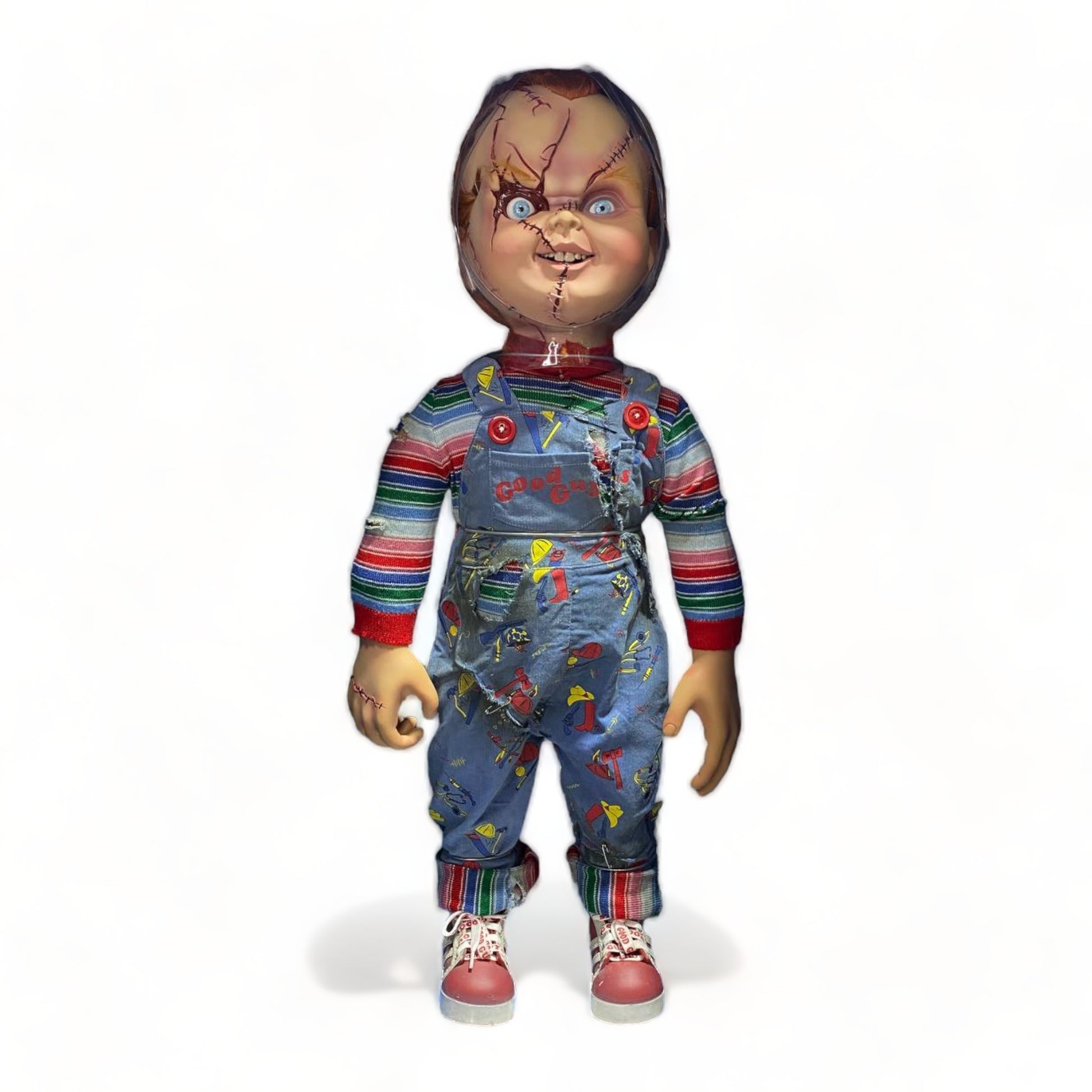 NECA Chucky 1:1 Life-Size Replica - High 80cm, Width 32cm|Sold in Dturman.com Dubai UAE.