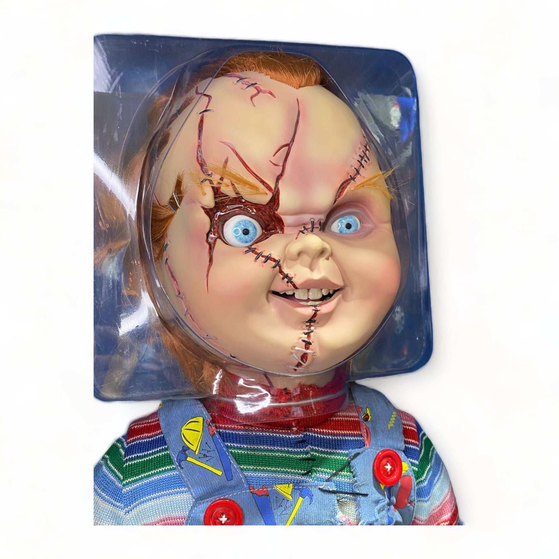 NECA Chucky 1:1 Life-Size Replica - High 80cm, Width 32cm|Sold in Dturman.com Dubai UAE.