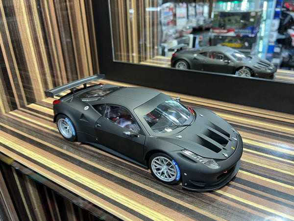 Hot Wheels Elite Ferrari 458 Italia GT2 - 1/18 Diecast Model, All