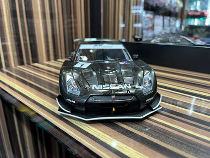 AutoArt Nissan GT-R GT500 Stealth - 1/18 Diecast Model, All Opening - Black Carbon