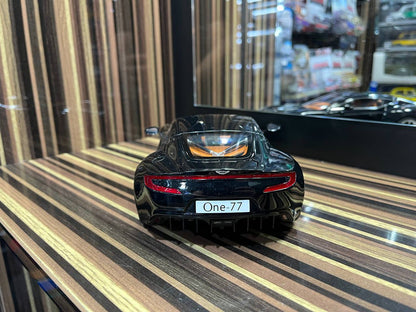Autoart Aston Martin One-77 - 1/18 Diecast Model, All Opening - Black