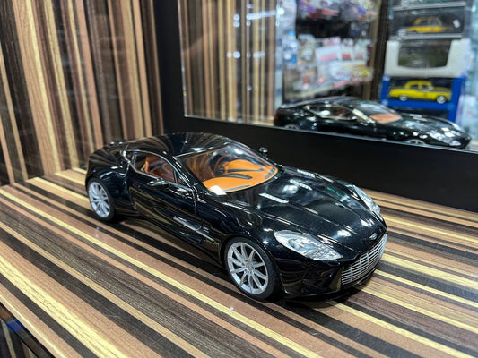 Autoart Aston Martin One-77 - 1/18 Diecast Model, All Opening - Black