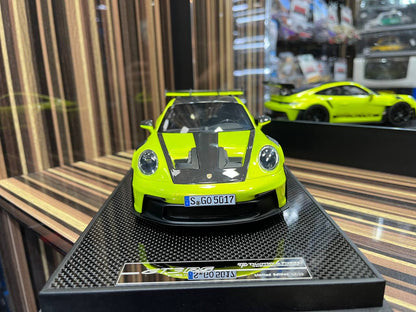 Timothy and Pierre Porsche GT3 RS 911 (992.1) - 1/18 Resin Model - Neon Green