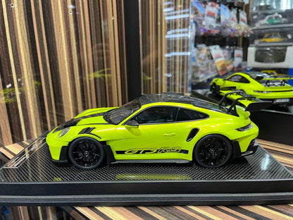 Timothy and Pierre Porsche GT3 RS 911 (992.1) - 1/18 Resin Model - Neon Green