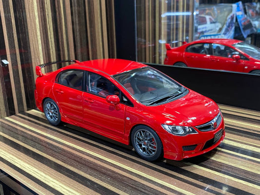 Well 1/18 Honda Civic FD2 Type R - All Opening Diecast (Red)