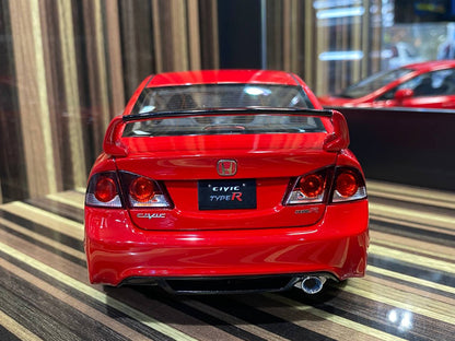 Well 1/18 Honda Civic FD2 Type R - All Opening Diecast (Red)