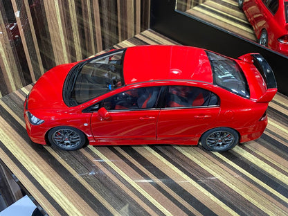 Well 1/18 Honda Civic FD2 Type R - All Opening Diecast (Red)