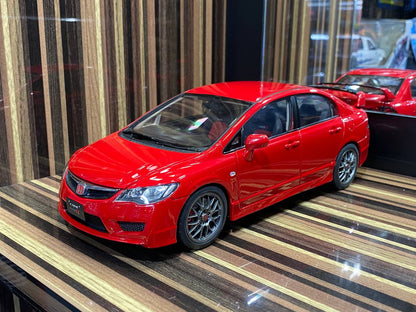 Well 1/18 Honda Civic FD2 Type R - All Opening Diecast (Red)