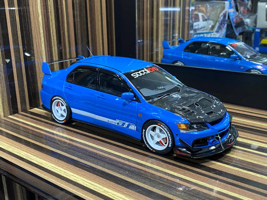 Super A 1/18 Mitsubishi Lancer Evolution IX Diecast Model (Blue)