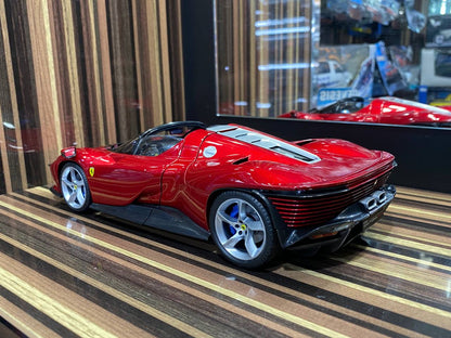 Bburago Ferrari Daytona SP3 - 1/18 Diecast Metal Full Opening, Glossy Red
