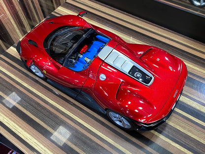 Bburago Ferrari Daytona SP3 - 1/18 Diecast Metal Full Opening, Glossy Red