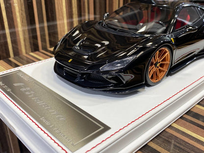 Davis & Giovanni Ferrari F8 Tributo Novitec - 1/18 Resin Model Nero Daytona